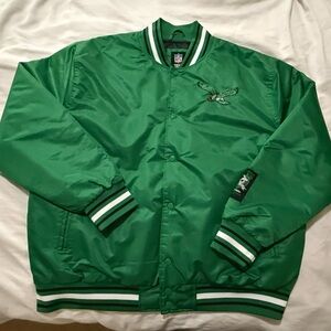 NFL Philadelphia Eagles Bomber Jacket with Embroidered Logo